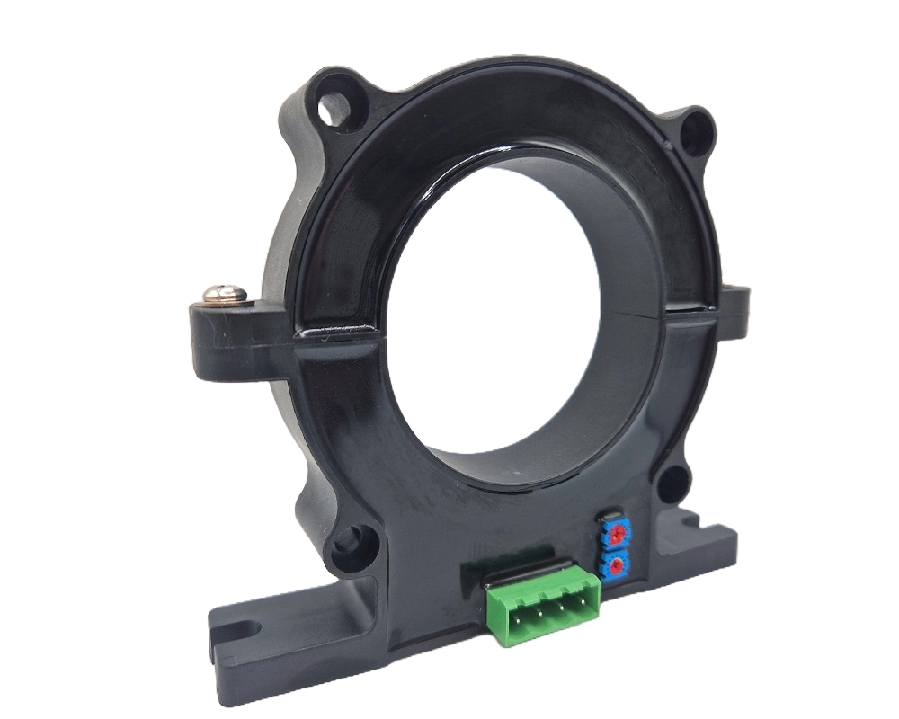 Aufklappbarer Hall Effekt AC/DC Stromsensor CYHCS-EKFS, Ausgangssignal: 2.5 V DC ±1.5 V AC/DC, Versorgungsspannung: +5V DC ±5%, Fenster: Ø62mm