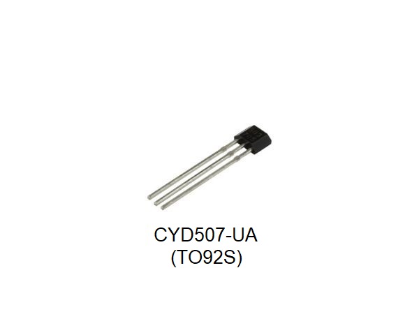 Unipolar Hall Effect Switch Ics CYD507, Power Supply: 2.7-30V, supply current: 25mA, Operating Temperature: -40 ~+150°C
