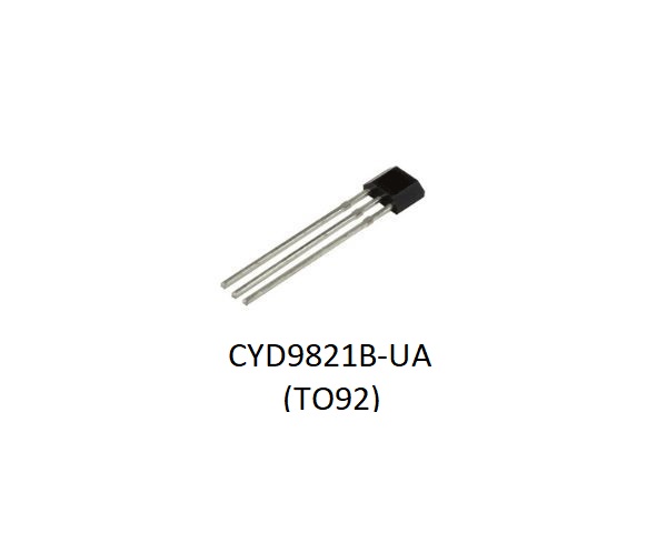 Unipolar Hall Effect Switch Ics CYD9821B, Power Supply: 2.5-18V, supply current: 25mA,Operating Temperature: -40 ~+125°C