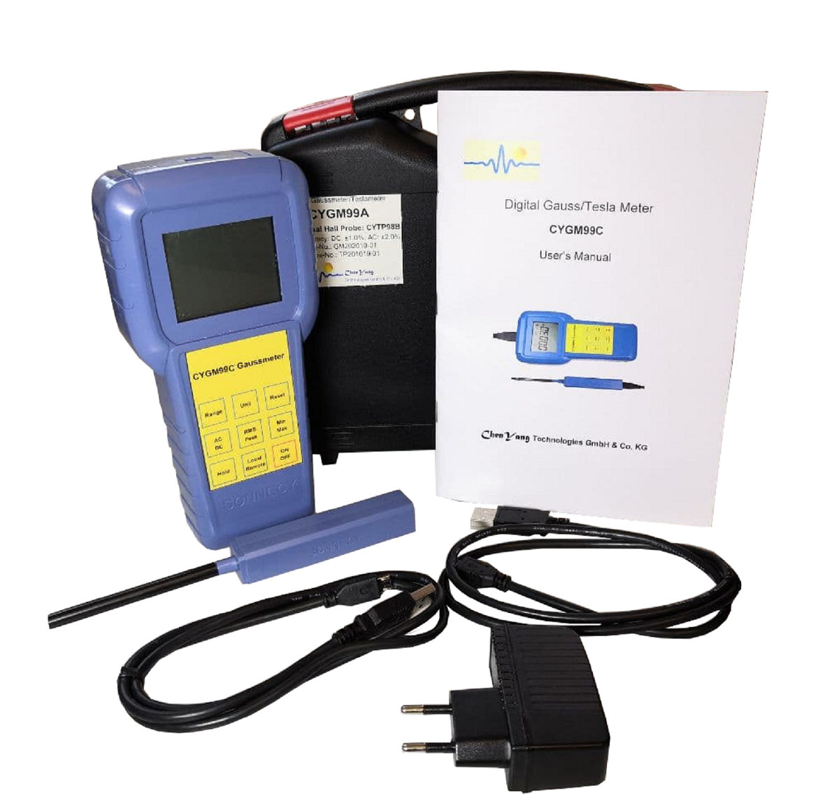 Digital Gaussmeter/Teslameter/Magnetometer CYGM99C