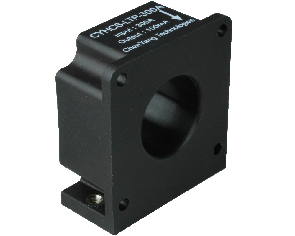 Hall-Effekt AC/DC Stromsensor mit geschlossener Kreisstruktur CYHCS-LTP100A, Ausgangssignal: 50 mA - 100 mA AC/DC, Versorgungsspannung: ±12 V~±18 V DC, Fenster: Ø 20.2 mm