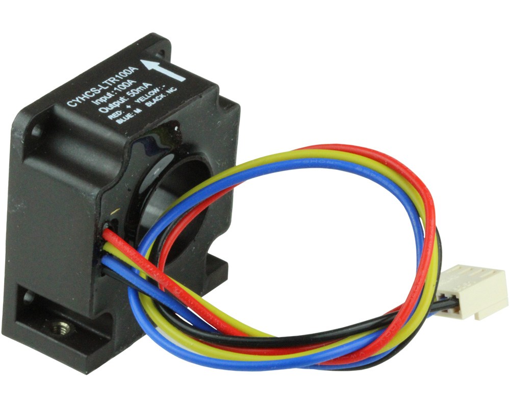 Hall-Effekt AC/DC Stromsensor mit geschlossener Kreisstruktur CYHCS-LTR, Ausgangssignal: 50 mA - 100 mA AC/DC, Versorgungsspannung: ±12 V ~ ±18 V DC, Fenster: Ø 20.2 mm