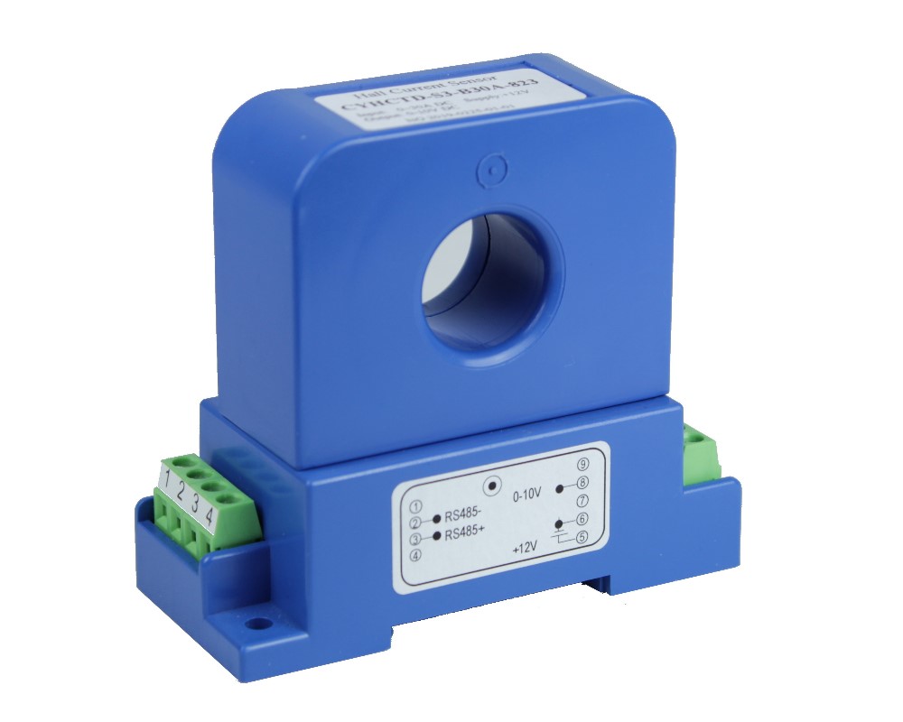 Hall-Effekt-DC-Strommesser- DIN-Rail-Adapter