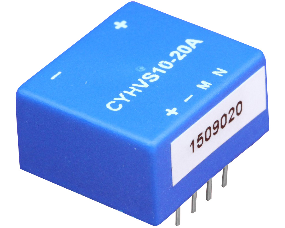 Hall Effect Voltage Sensor CYHVS10-20A, Output:  ±20 mA AC/DC, Power Supply: ±15 V DC, Measuring range: 0 ~ 1000 V AC/DC