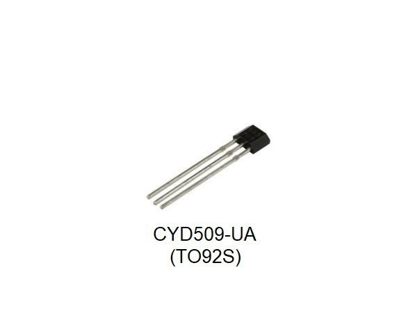 Einpoliger Hall-Effekt Schalter ICs CYD509, Spannungsversorgung: 2.7-30V, Stromversorgung: 25mA, Betriebstemperatur: -40 ~+150°C